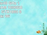 Gamer PC System Intel i76700K 4x40 GHz 16GB DDR4 RAM 1000GB HDD nVidia GTX1080 8GB inkl