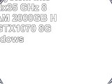Gamer PC System Intel i56600K 4x35 GHz 8GB DDR4 RAM 2000GB HDD nVidia GTX1070 8GB
