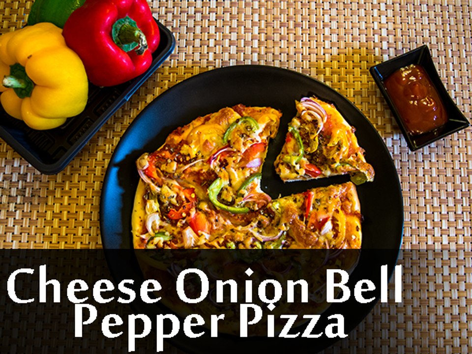 How To Prepare Cheese Onion Bell Pepper Pizza |...