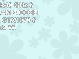 Gamer PC System Intel i76700K 4x40 GHz 32GB DDR4 RAM 2000GB HDD nVidia GTX1070 8GB inkl
