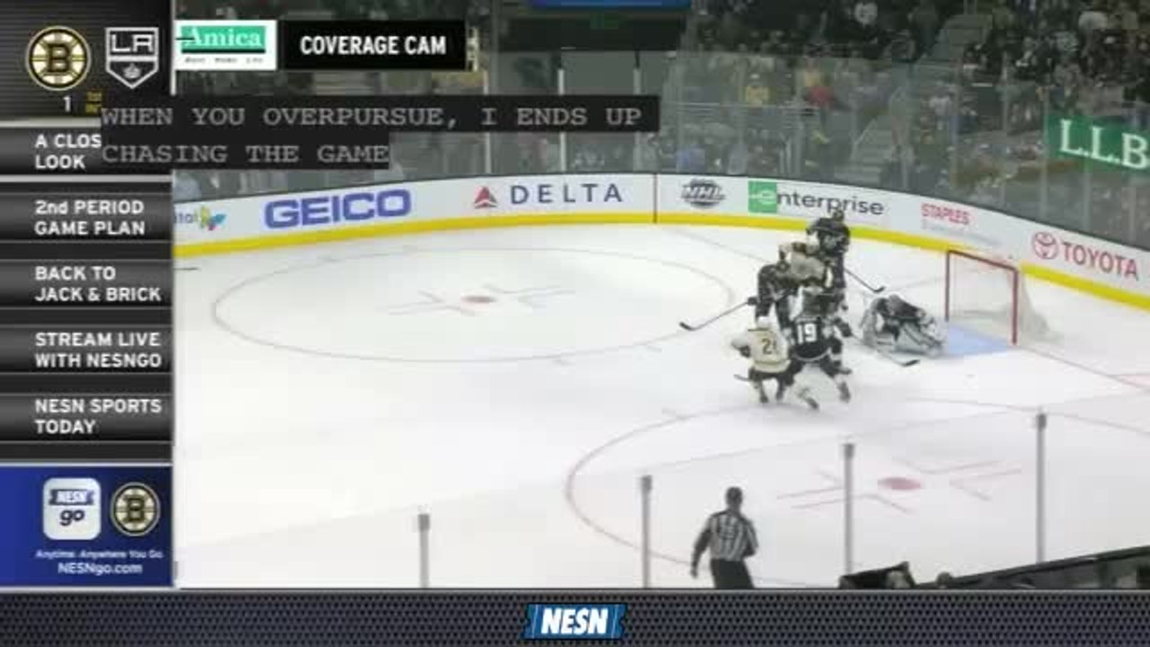 Amica Coverage Cam: Billy Jaffe Breaks Down Bruins First Period Of Play