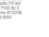 AGANDO Silent Allround  Multimedia PC  Intel Core i3 7100 2x 39GHz  GeForce GTX750 Ti