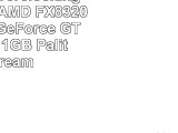 AGANDO Overclocking Gaming PC  AMD FX8320 8x 43GHz  GeForce GTX1080 Ti 11GB Palit