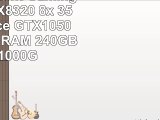 AGANDO Silent Gaming PC  AMD FX8320 8x 35GHz  GeForce GTX1050 Ti 4GB  8GB RAM  240GB