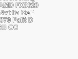 AGANDO Overclocking Gaming PC  AMD FX8320 8x 43GHz  Nvidia GeForce GTX1070 Palit Dual