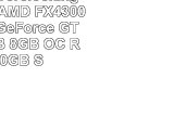 AGANDO Overclocking Gaming PC  AMD FX4300 4x 43GHz  GeForce GTX750 Ti 2GB  8GB OC