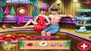 Disney Princess Elsa Rapunzel Ladybug Barbie Anna Judy: Sauna Flirting & Love Kiss Games Compilation