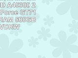 AGANDO Silent Multimedia PC  AMD A45300 2x 34GHz  GeForce GT710 2GB  4GB RAM  500GB