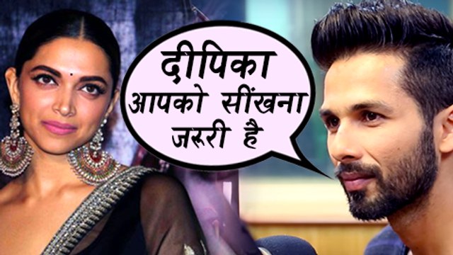 Shahid Kapoor Makes Fun Of Deepika Padukone's EMOTIONAL Journey | Padmavati