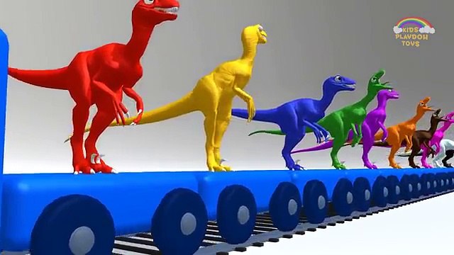 Colors for Children Learn Colors with Dinosaurs Train | Colors Educational Videos for Kids Toddlers