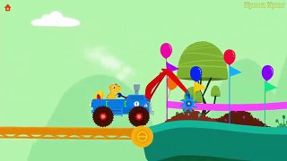 Emergency Vehicles Cartoons for children. Dinosaur Digger - Car Monster truck simulator for Kids