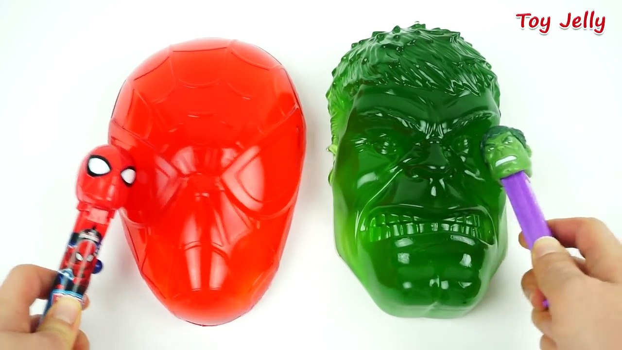 DIY How to Make Spider Man VS Hulk VS Giant Lego Figure Jelly Mask Mold Kinetic Sand Compilations