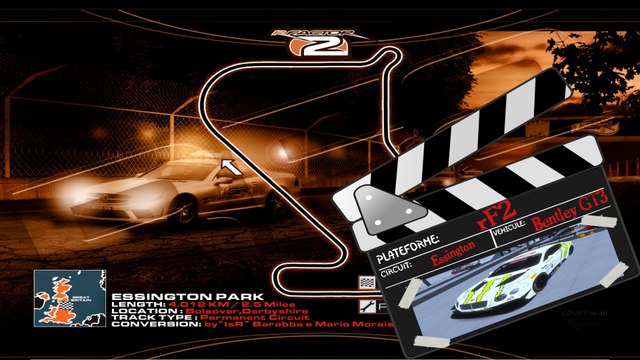 Tour de piste à Essington en Bentley GT3 sur rFactor 2