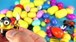 60 Surprise Eggs - Hello Kitty, Peppa Pig, Hot Wheels, Disney Cars, Minnie Mouse and other