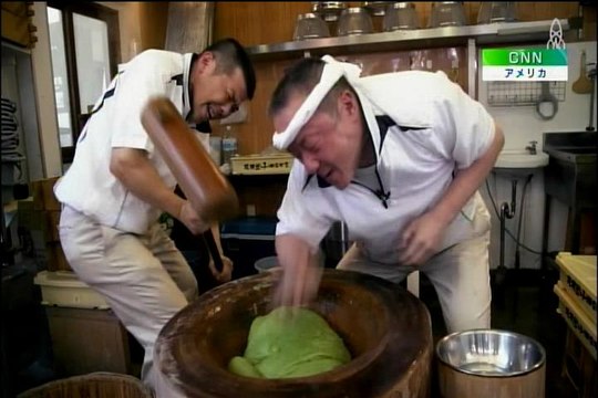 CNN:About a great big treat in Japan.It's called 'mochi' made from rice & popular