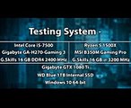 AMD Ryzen 5 1500X vs intel core i5-7500  Games Benchmarks