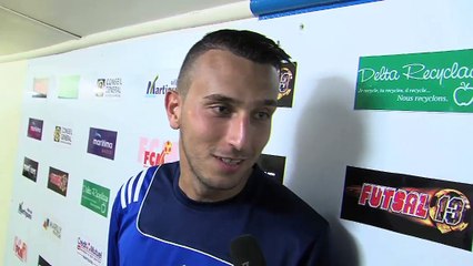 La zone mixte Maritima après la rencontre Martigues / Aubagne