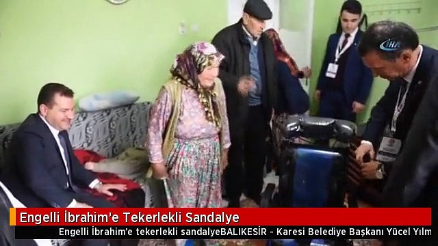 Engelli İbrahim'e Tekerlekli Sandalye