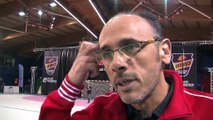 Le coach Gilles Derot et l'arrière gauche Théo derot donnent leur impressions d'après-match