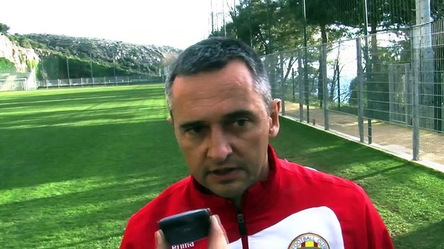 La zone mixte Maritima après la rencontre Monaco / FC Martigues