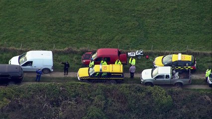 Police forensic officers search for missing Gaia Pope