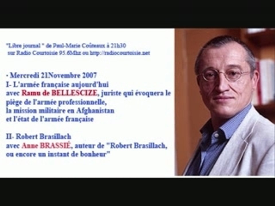 21-11 à 21h30" M.Coûteaux / Radio Courtoisie