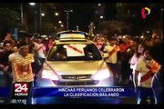 Perú en Rusia 2018: miles de limeños celebraron en calles y plazas el triunfo