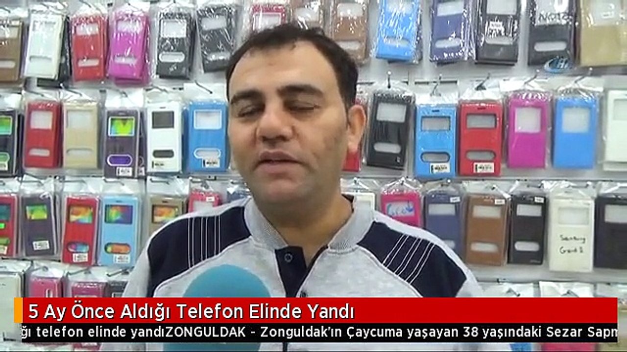 5 Ay Önce Aldığı Telefon Elinde Yandı