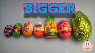 Best of Surprise Eggs Learn Sizes from Smallest to Biggest Compilation!