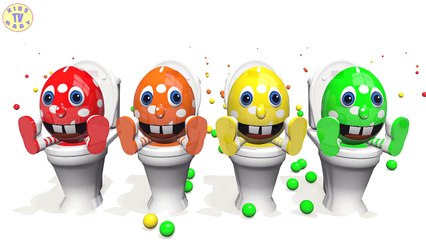 3D Toilet Colors Learning For Toddlers - Mr Eggie Show For Kids Children-1YiR-sv40gE