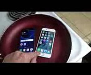 Samsung Galaxy S7 vs iPhone 6S Boiling Hot Water Test