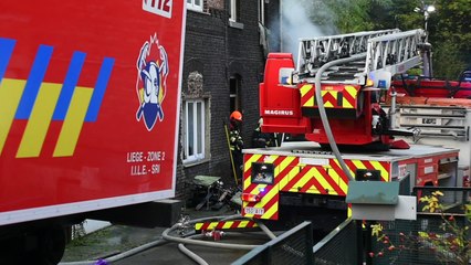 Incendie rue des demoiselles à Saint Nicolas