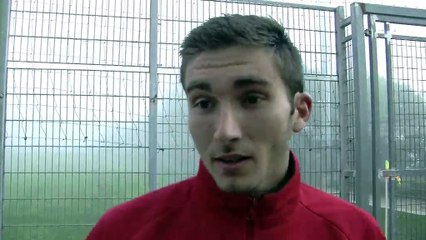 La zone mixte Maritima après la victoire du FCM à Monaco