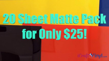 Matte HTV Sampler Pack