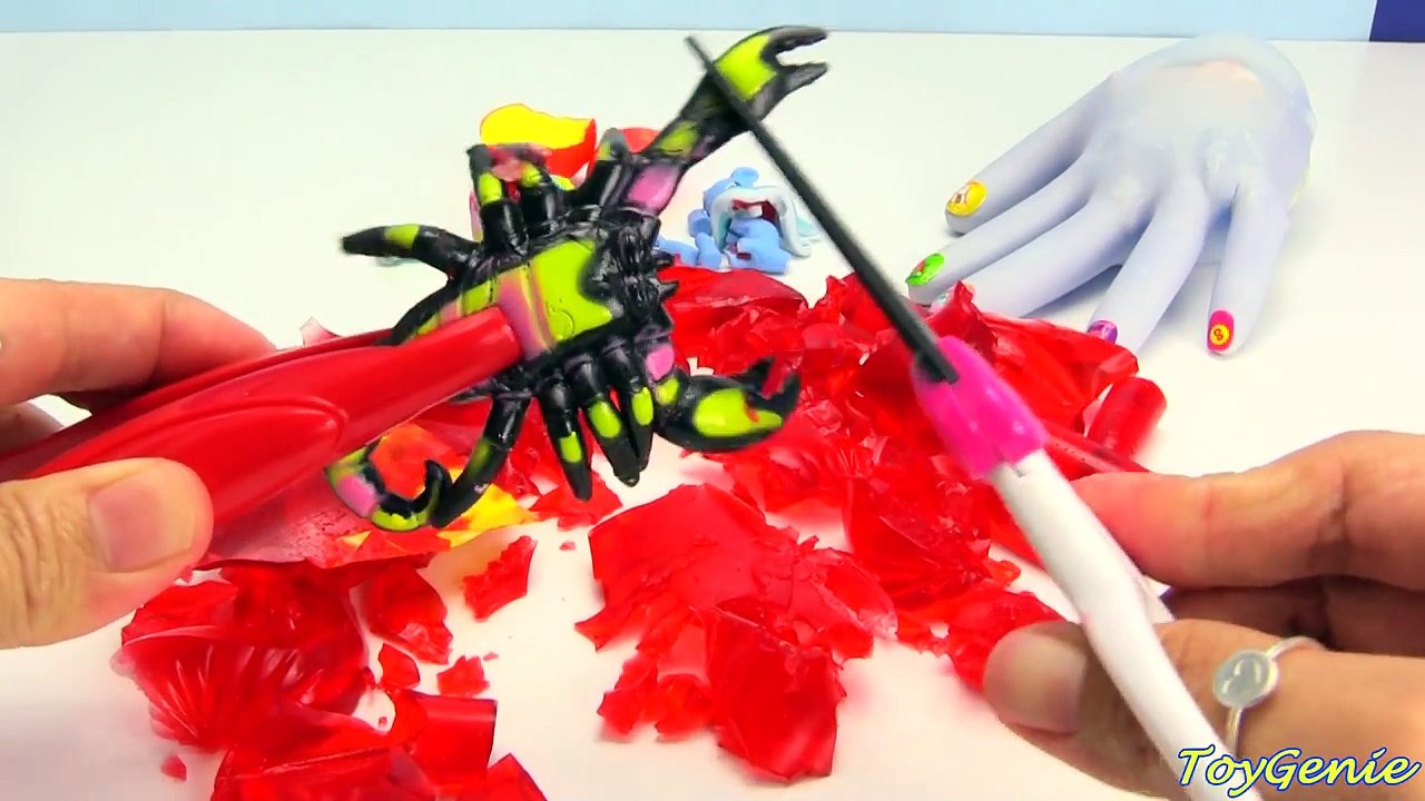Cutting Open Squishy Hands Whats Inside Mystery Toys Gummy Slime