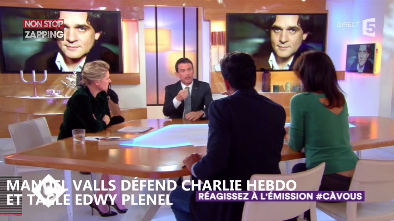 Manuel Valls défend Charlie Hebdo et flingue Edwy Plenel dans C à Vous (Vidéo)