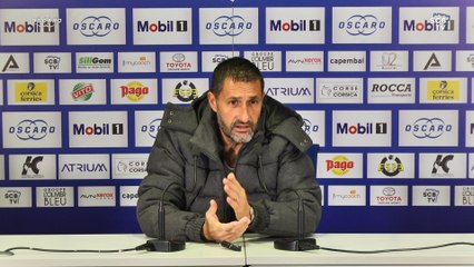 Villefranche-Bastia : Conf. d'avant-match de S. Rossi