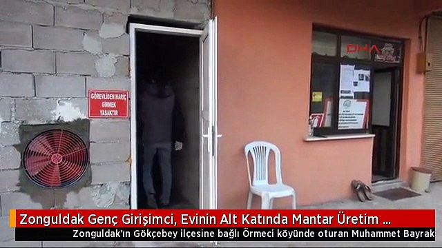 Zonguldak Genç Girişimci, Evinin Alt Katında Mantar Üretim Tesisi Kurdu