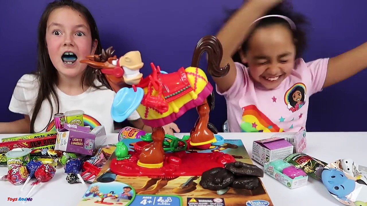 Buckaroo Toy Challenge Game - Warheads Candy - Gooey Poo - Num Noms - Shopkins - Disney Toys