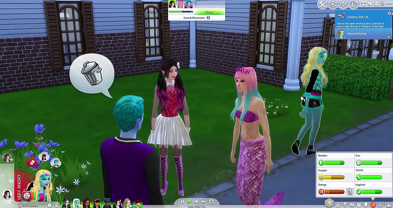 DEUCE GETS NAKED?! (◠‿◕) // The Sims 4: Monster High (Part 25)