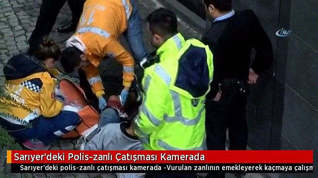Sarıyer'deki Polis-zanlı Çatışması Kamerada