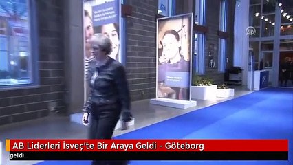 AB Liderleri İsveç'te Bir Araya Geldi - Göteborg