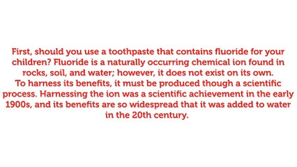 Is Fluoride OK For Kids?