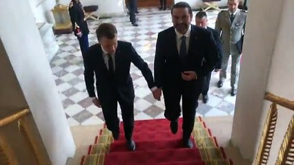 Download Video: Le premier ministre libanais démissionnaire, Saad Hariri accueilli à la mi-journée à l’Elysée par le président Emmanuel