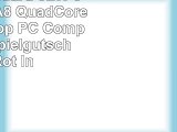 VIBOX Standard 3LW  38GHz AMD A8 QuadCore CPU Desktop PC Computer mit Spielgutschein Rot