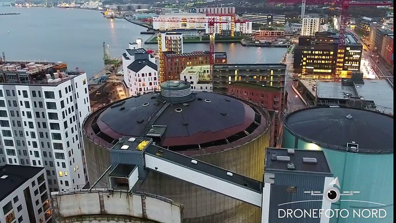 Explosion of silo on the Aalborg Waterfront