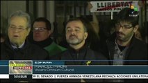 Catalanes exigen la liberación de líderes independentistas
