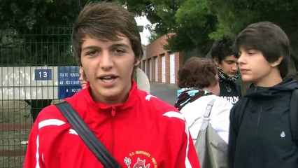 Unélève parmi les représentants du mouvement lycéen