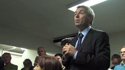 Jean Marc Charrier devant les comités de soutien hier soir à Martigues