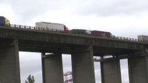 Des bouchons sur le viaduc de Martigues